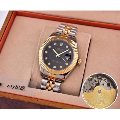 Replica Datejust  Japan Miyota 8215 Automatic Movement Mens Watch White Dial Jubilee Bracelet Two Tone Yellow Gold C E28