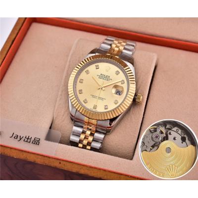 Replica Datejust  Japan Miyota 8215 Automatic Movement Mens Watch White Dial Jubilee Bracelet Two Tone Yellow Gold C E28