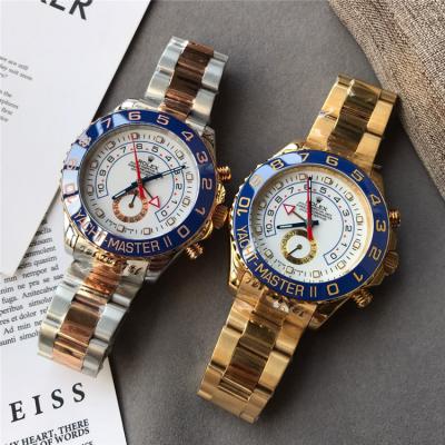 Replica Oyster Perpetual Yacht-Master A21J Automatic Mens Watch White Dial Oyster Bracelet Two Tone Yellow Gold E33