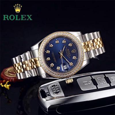 Replica Datejust Japan Miyota 8215 Automatic Movement Mens Watch Black Dial Jubilee Bracelet Yellow Gold E34