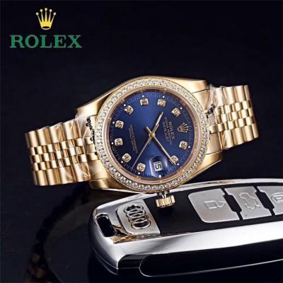 Replica Datejust Japan Miyota 8215 Automatic Movement Mens Watch Black Dial Jubilee Bracelet Yellow Gold E34