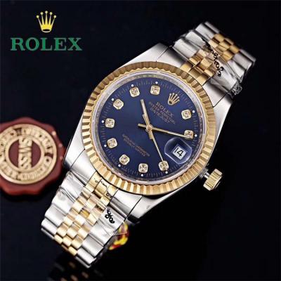 Replica Datejust Japan Miyota 8215 Automatic Movement Mens Watch Black Dial Jubilee Bracelet Yellow Gold E34