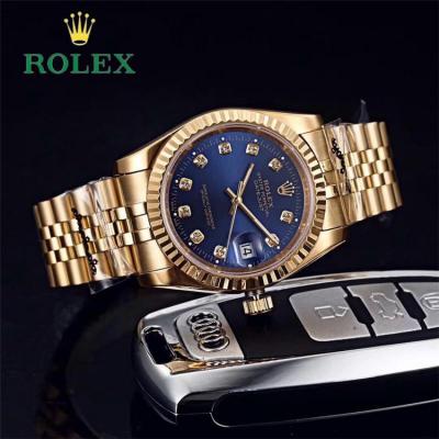 Replica Datejust Japan Miyota 8215 Automatic Movement Mens Watch Black Dial Jubilee Bracelet Yellow Gold E34