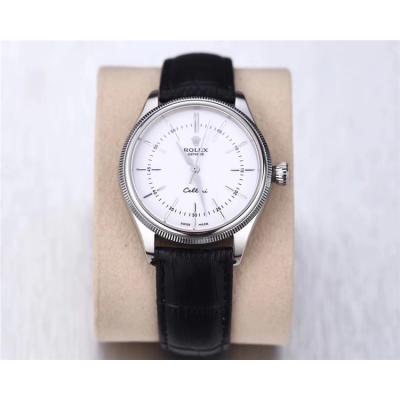 Replica Cellini Japan Miyota 8215 Automatic Movement Mens Watch White Dial Leather Strap B E41