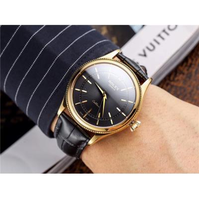 Replica Cellini Japan Miyota 8215 Automatic Movement Mens Watch White  Dial Leather Strap B E44