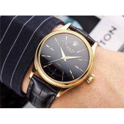 Replica Cellini Japan Miyota 8215 Automatic Movement Mens Watch White  Dial Leather Strap B E44