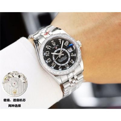 Replica Sky-Dweller Miyota 821A Automatic Movement Mens Watch White  Dial Jubilee Bracelet Two Tone Yellow Gold A E50