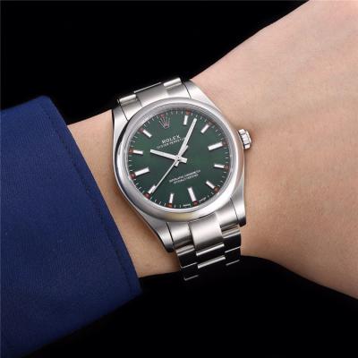 Replica Oyster Perpetual Japan Miyota 8215 Automatic Movement Mens Watch Blue Dial Oyster Bracelet SS E69