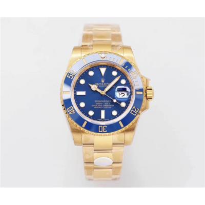 Replica Submariner A2836 Automatic Movement Mens Watch Blue Dial Oyster Bracelet Two Tone Yellow Gold A E72