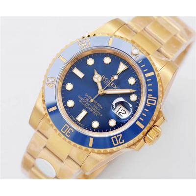 Replica Submariner A2836 Automatic Movement Mens Watch Blue Dial Oyster Bracelet Two Tone Yellow Gold A E72