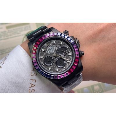 Replica Cosmograph Daytona  A21J Automatic Movement Mens Watch Graffiti Dial Rubber Strap E80