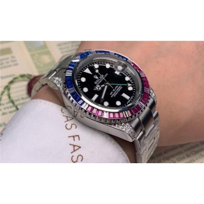 Replica GMT-Master II   A21J Automatic Movement Mens Watch  Black Dial Oyster Bracelet  SS E81