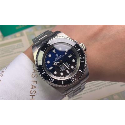 Replica Sea-Dweller A21J Automatic Movement Mens Watch  Black Dial Oyster Bracelet  SS E82