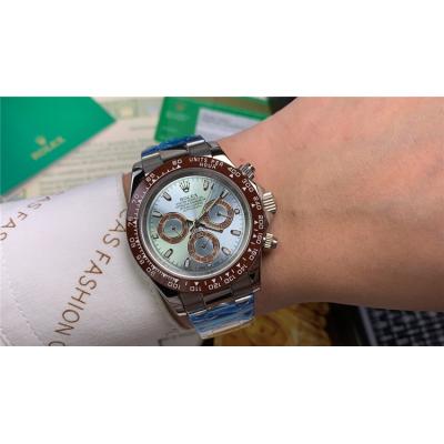 Replica Cosmograph Daytona  A21J Automatic Movement Mens Watch  Ice Blue  Dial Oyster Bracelet  SS E87