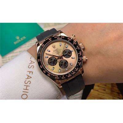 Replica Cosmograph Daytona  A21J Automatic Movement Mens Watch White Dial Rubber Strap E89