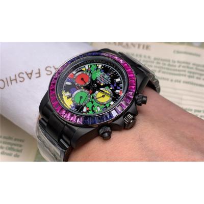 Replica Cosmograph Daytona  A21J Automatic Movement Mens Watch Graffiti Dial PVD Steel E90