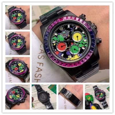 Replica Cosmograph Daytona  A21J Automatic Movement Mens Watch Graffiti Dial PVD Steel E90