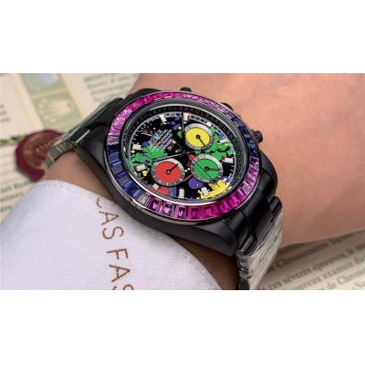 Replica Cosmograph Daytona  A21J Automatic Movement Mens Watch Graffiti Dial PVD Steel E90