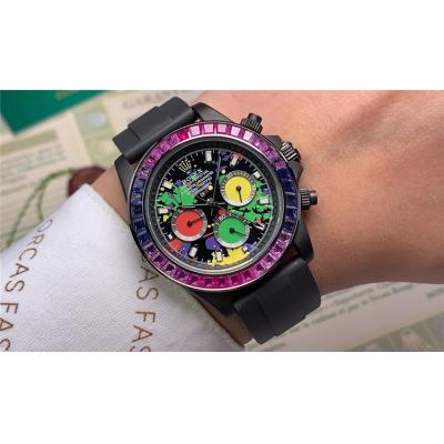 Replica Cosmograph Daytona  A21J Automatic Movement Mens Watch Graffiti Dial PVD Steel E90