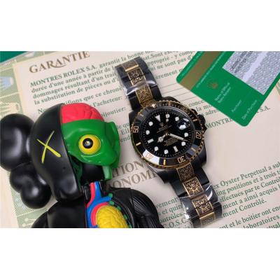 Replica Submariner  A21J Automatic Movement Mens Watch Black Dial  Vintage Engraving Bracelet​ E95