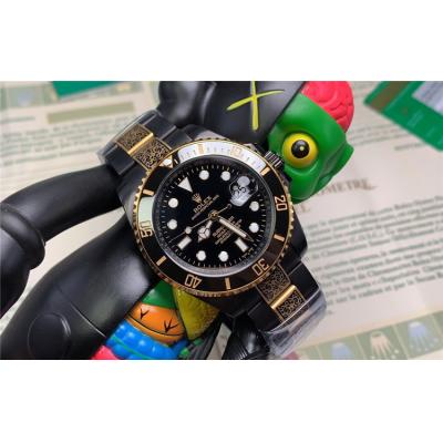 Replica Submariner  A21J Automatic Movement Mens Watch Black Dial  Vintage Engraving Bracelet​ E95