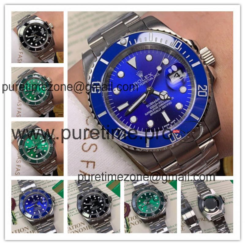 Replica Submariner  A21J Automatic Movement Mens Watch Blue Dial Oyster Bracelet SS A E104