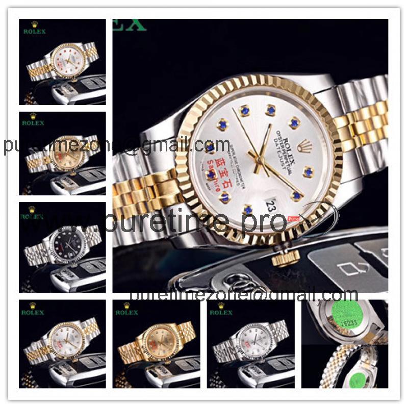 Replica Datejust Japan Miyota 8215 Automatic Mens Watch White Dial Two Tone Yellow Gold E122