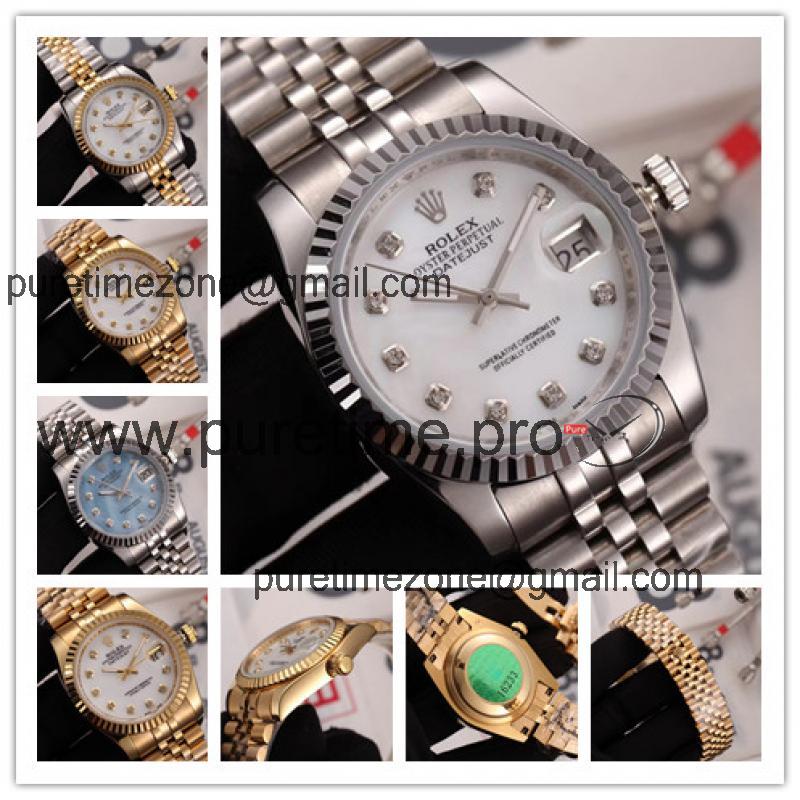 Replica Datejust A21j Automatic  Mens/Womens Watch White Dial Jubilee Bracelet SS B E144