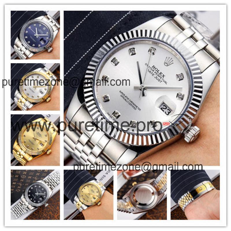 Replica Datejust A2824 Automatic Movement Mens Watch White Dial Jubilee Bracelet SS A E147