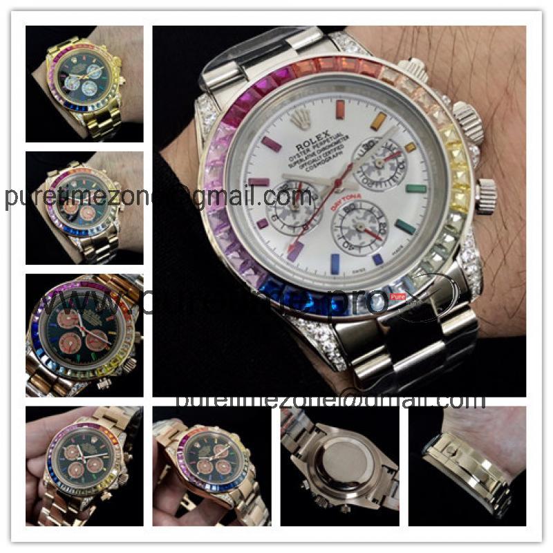 Replica Cosmograph Daytona A21J Automatic Mens Watch White Dial Oyster Bracelet SS  E177