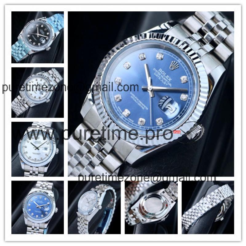 Replica Datejust A2813 Automatic Movement Mens Watch Blue Dial Jubilee Bracelet SS A E207