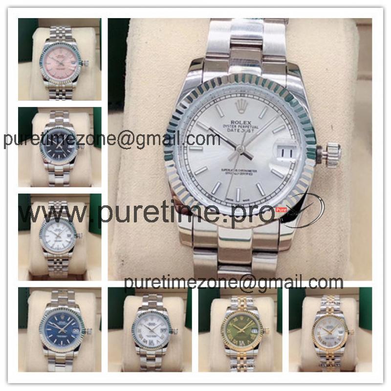 Replica Datejust A2813 Automatic Movement Womens Watch White Dial Oyster Bracelet SS A E239