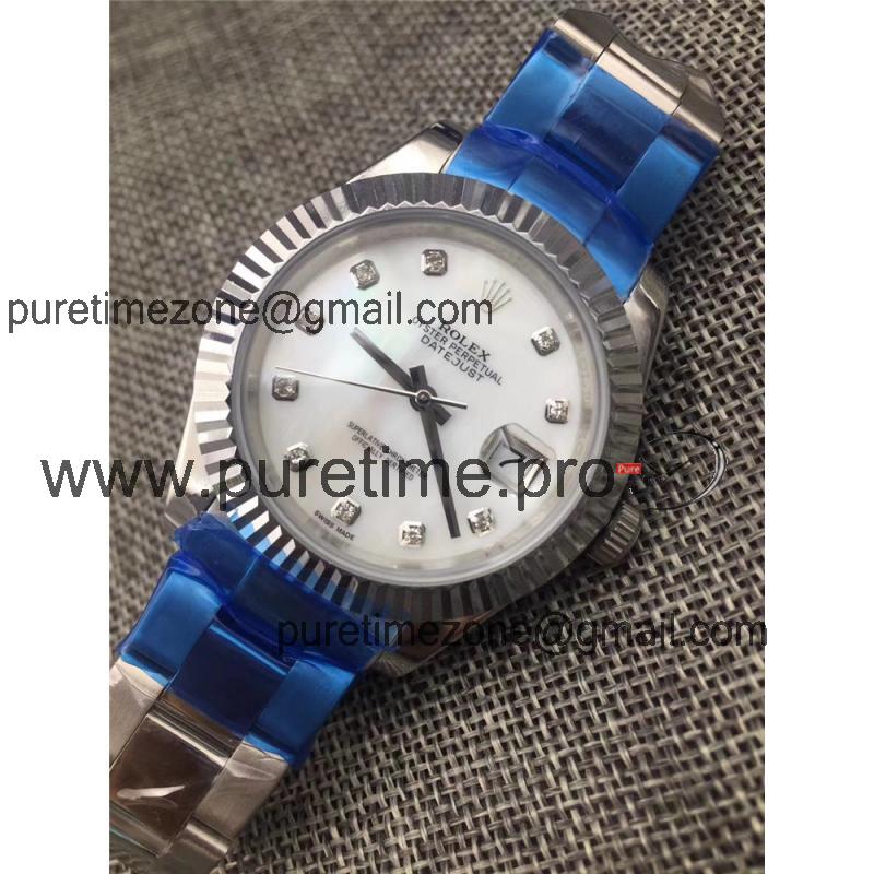 Replica Datejust A21j Automatic Movement Mens Watch Blue  Dial Oyster Bracelet SS A E250