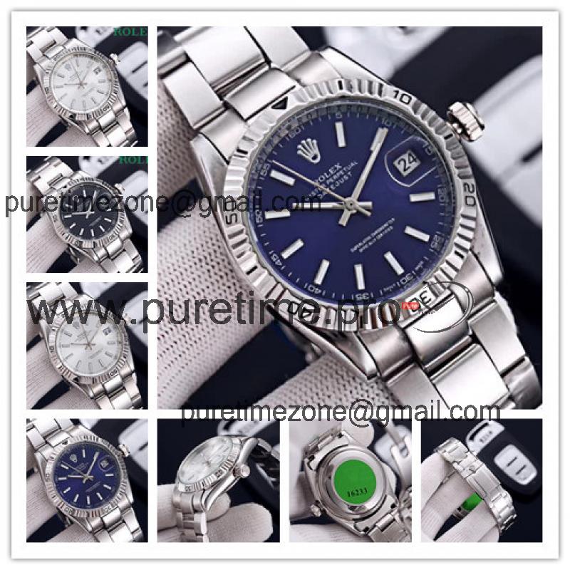 Replica Datejust  A21j Automatic Movement Mens Watch Blue Dial Oyster Bracelet SS E290