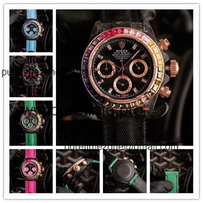 Replica Cosmograph Daytona Japan Quartz Chronograph Mens Watch Black Dial Nylon Strap E337