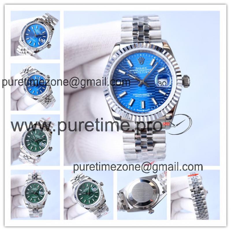 Replica Datejust A21J Automatic Movement Mens Watch Blue Dial Jubilee Bracelet SS E414