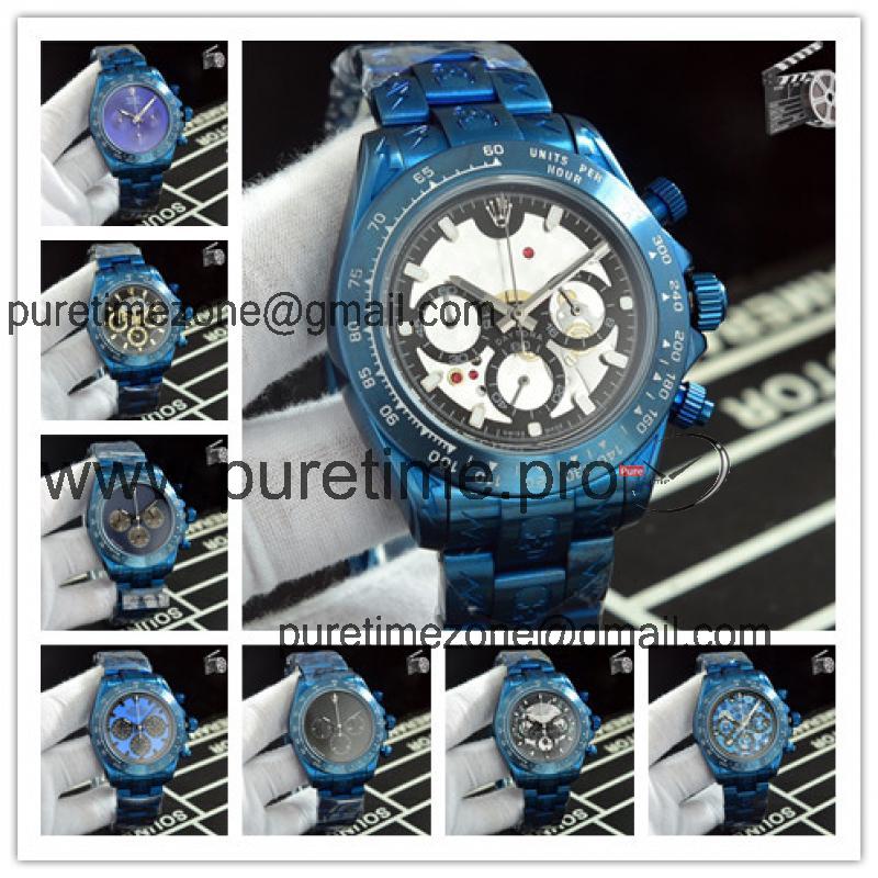 Replica Cosmograph Daytona Japan Quartz Chronograph Mens Watch White Dial Blue Steel A B248