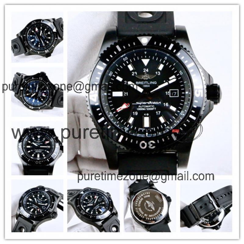 Replica Avenger A21j Automatic Movement Mens Watch Black Dial Rubber Strap C01