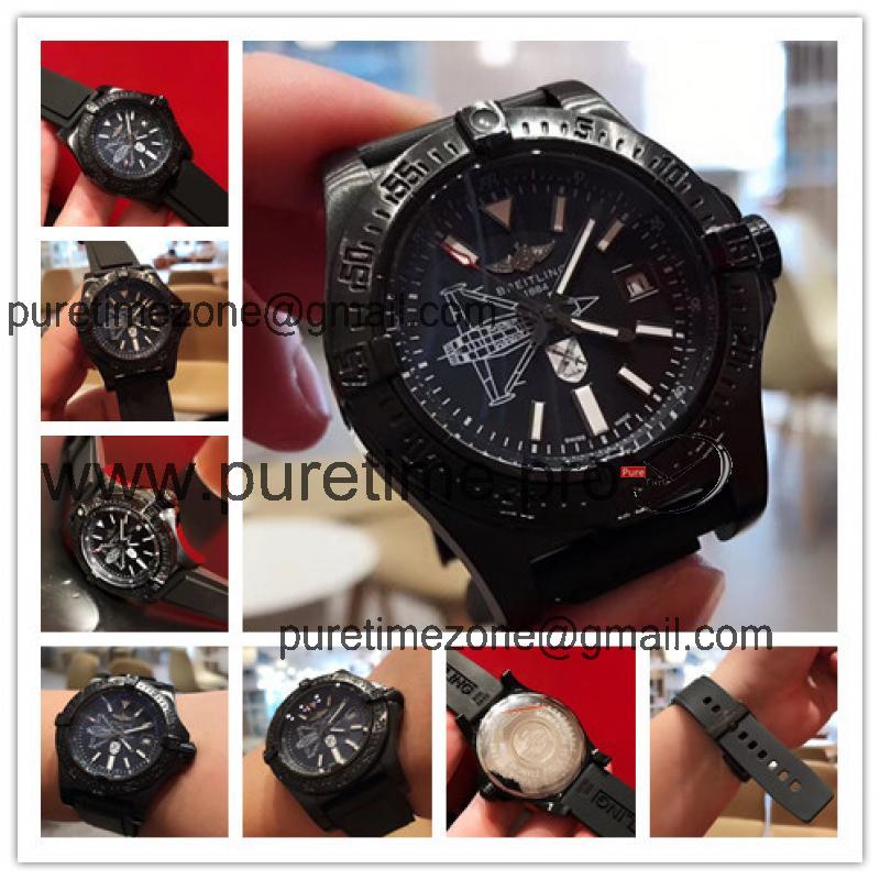 Replica Avenger A21j Automatic Movement Mens Watch  Black Dial Rubber Strap C05