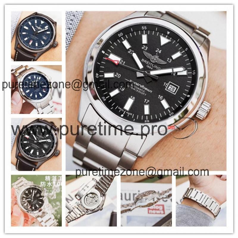 Replica Navitimer Japan Miyota 8215 Automatic Mens Watch Black Dial Stainless Steel C14