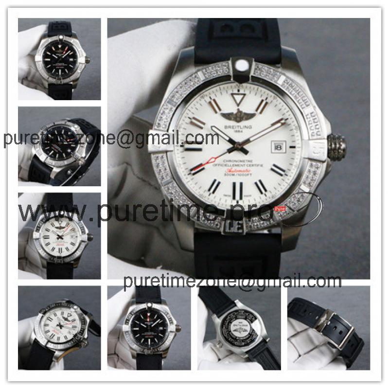 Replica Avenger  A21j Automatic Movement Mens Watch White Dial Rubber Strap C15