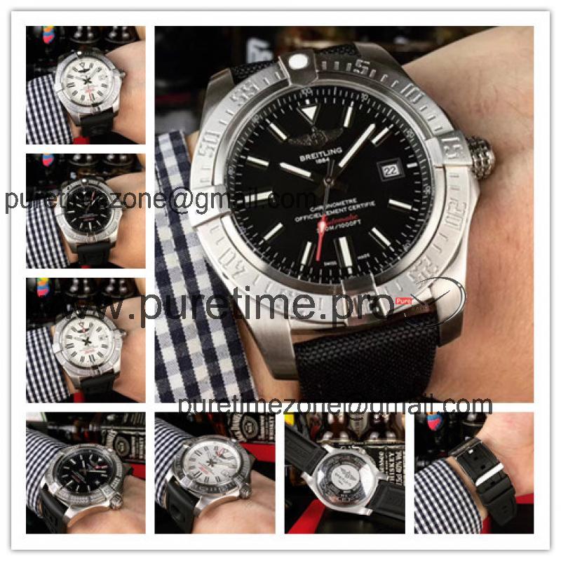 Replica Avenger  A21j Automatic Movement Mens Watch Black Dial Rubber Strap C16