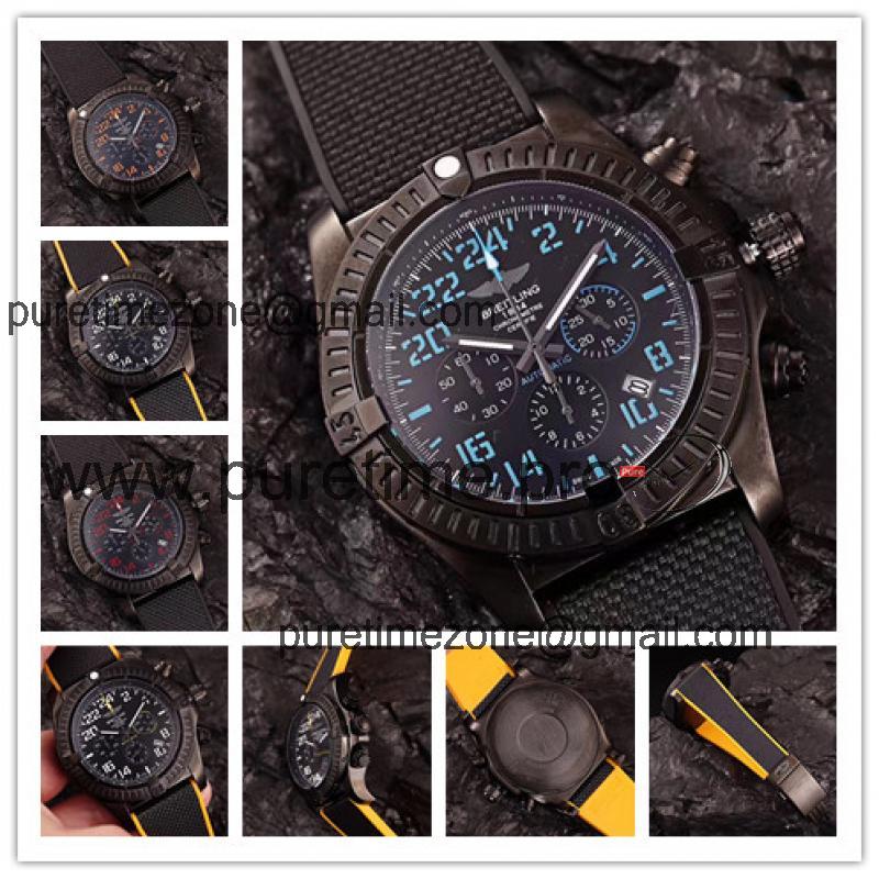 Replica Avenger   Japan Quartz Chronograph Mens Watch Black Dial Rubber Strap C25