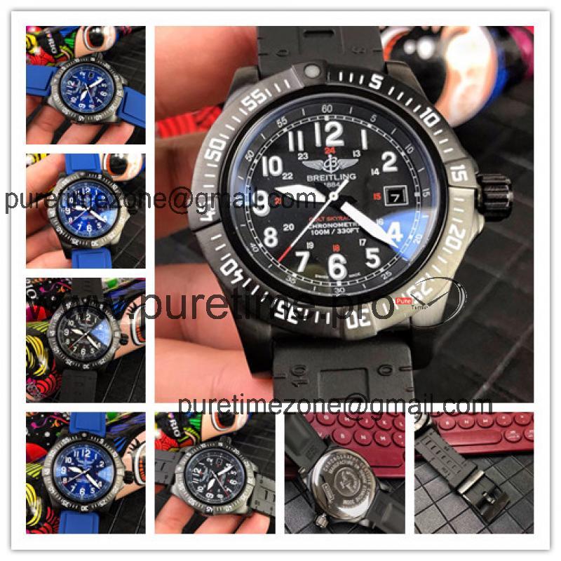 Replica Avenger  A21j Automatic Movement Mens Watch Black Dial Rubber Strap C35