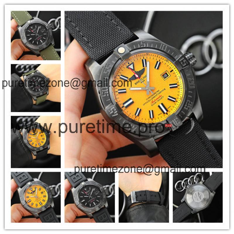 Replica Avenger Japan Miyota 8215 Automatic Mens Watch Yellow Gold Nylon Strap C44