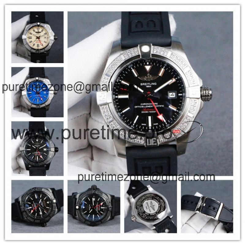 Replica Avenger A21j Automatic Movement Mens Watch Black Dial Rubber Strap C50