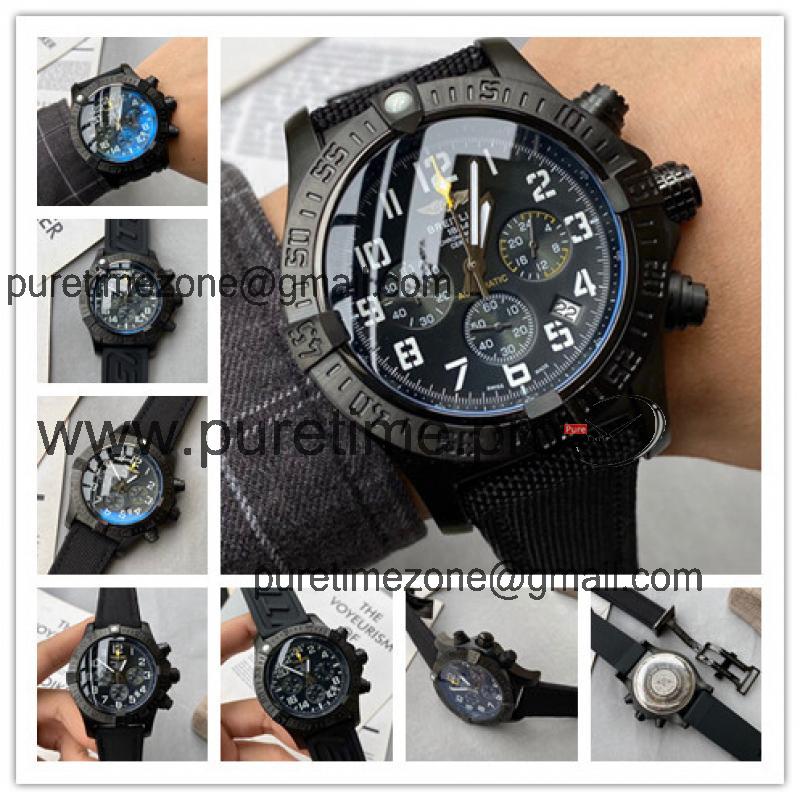 Replica Avenger  Japan Quartz Chronograph Mens Watch Black Dial Nylon Strap C56