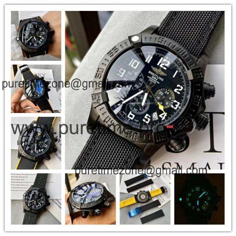 Replica Avenger Japan Quartz Chronograph Mens Watch Black Dial Nylon Strap C83