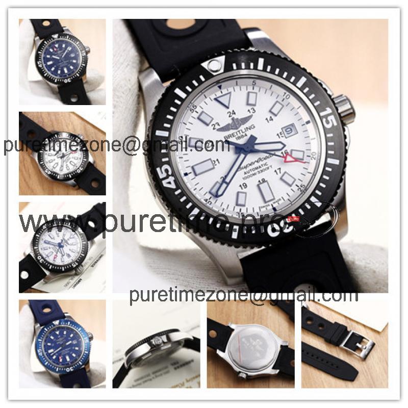 Replica Superocea Japan Miyota 8215 Automatic Mens Watch White Dial Rubber Strap E04