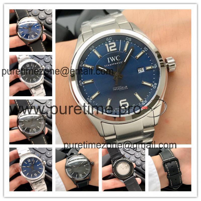 Replica Ingenieur Family Japan Miyota 8215 Automatic Movement Mens Watch Blue Dial Oyster Bracelet SS G03